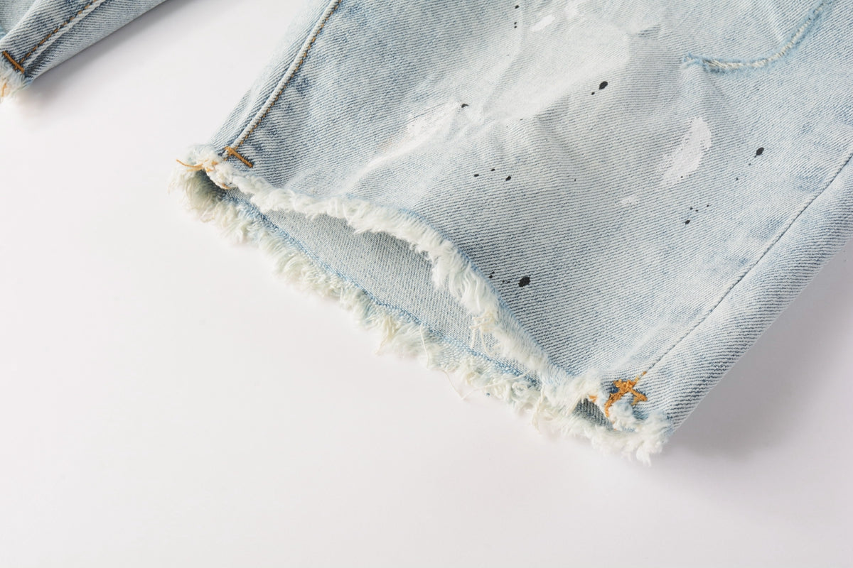 Purple Short Jeans 5006