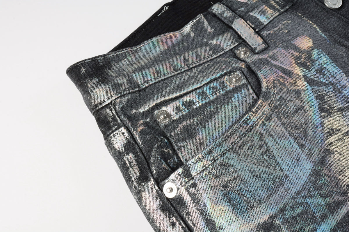 Purple Short Jeans 5028