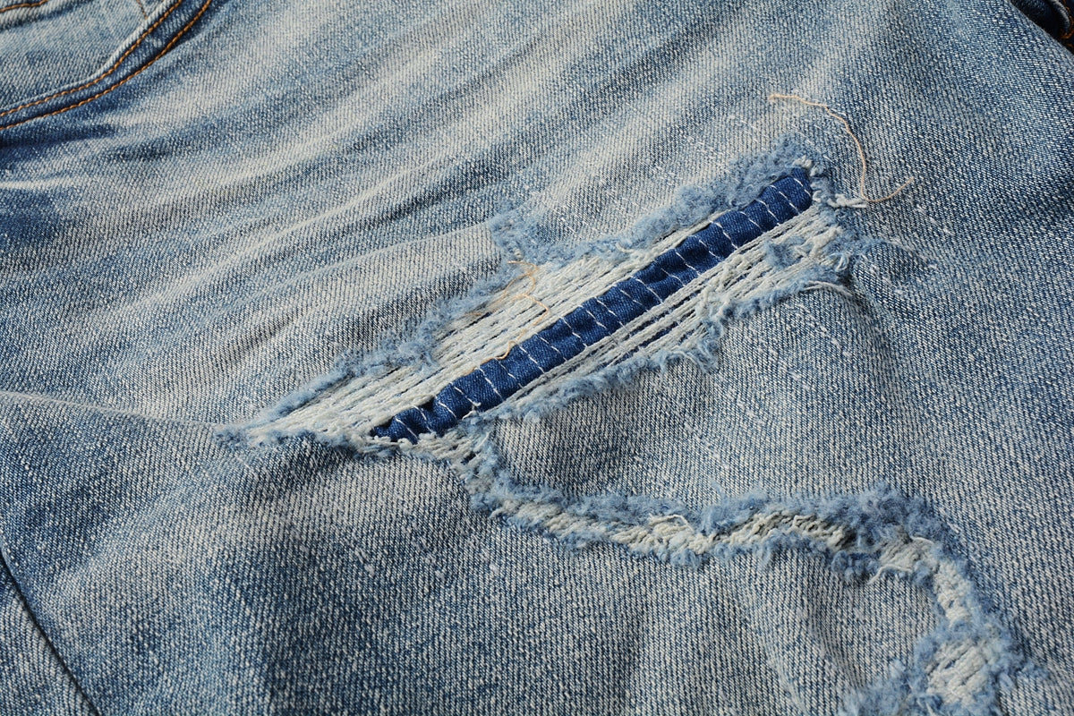 Purple Short Jeans 5013