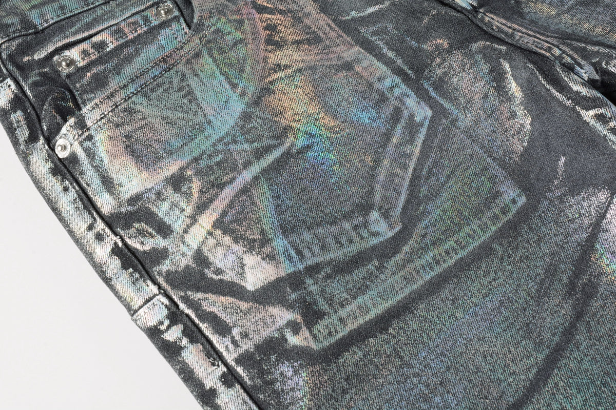 Purple Short Jeans 5028