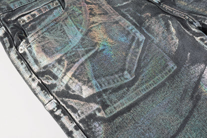 Purple Short Jeans 5028