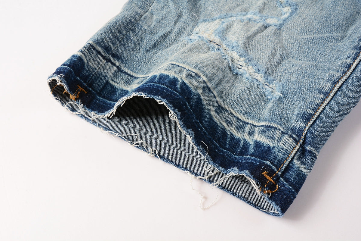 Purple Short Jeans 5013