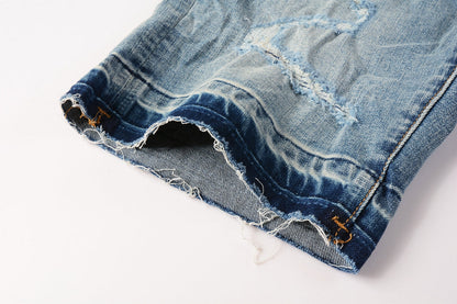 Purple Short Jeans 5013