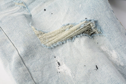 Purple Short Jeans 5006