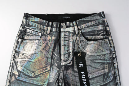 Purple Short Jeans 5028